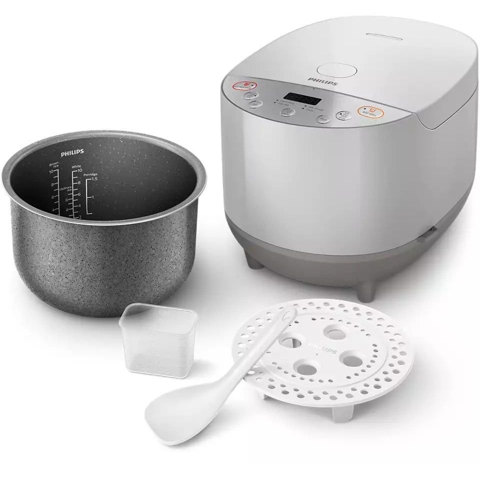 Nồi Cơm Điện Tử PHILIPS HD4515/69 Dung Tích 1.8 L, Lòng Nồi Bền Bỉ, Bảo Hành Chính Hãng 24 Tháng