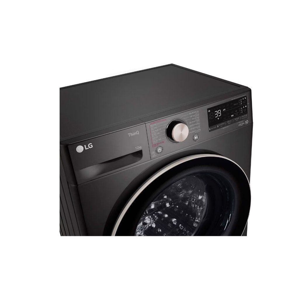 Máy Giặt Lồng Ngang  LG AIDDTM Inverter 12kg màu đen FV1412S3B