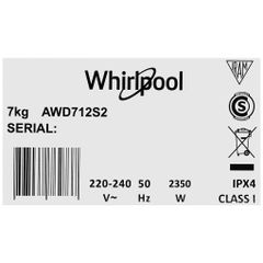 Máy sấy thông hơi Whirlpool 7 kg AWD712S2