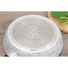 Chảo nhôm chống dính vân đá đáy từ 24 cm Supor F23A24IH -  chịu nhiệt tối đa 380 - 400 độ C