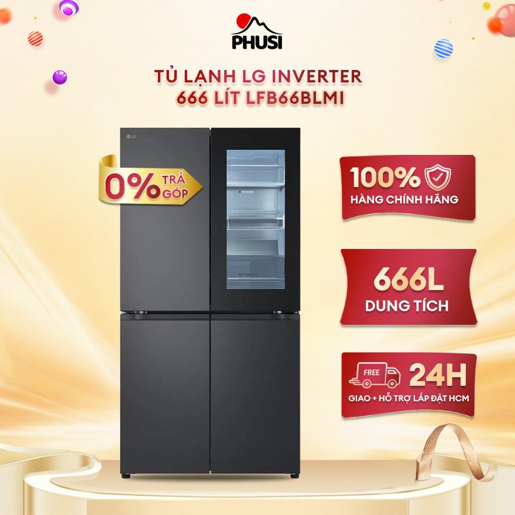 Tủ Lạnh LG Inverter 666 Lít LFB66BLMI -