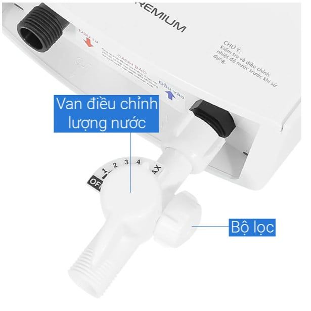 AURES PREMIUM 4.5 Máy Nước Nóng Trực Tiếp Ariston AURES PREMIUM 4.5 4500W Không Bớm Hàng Mới BH Chính Hãng