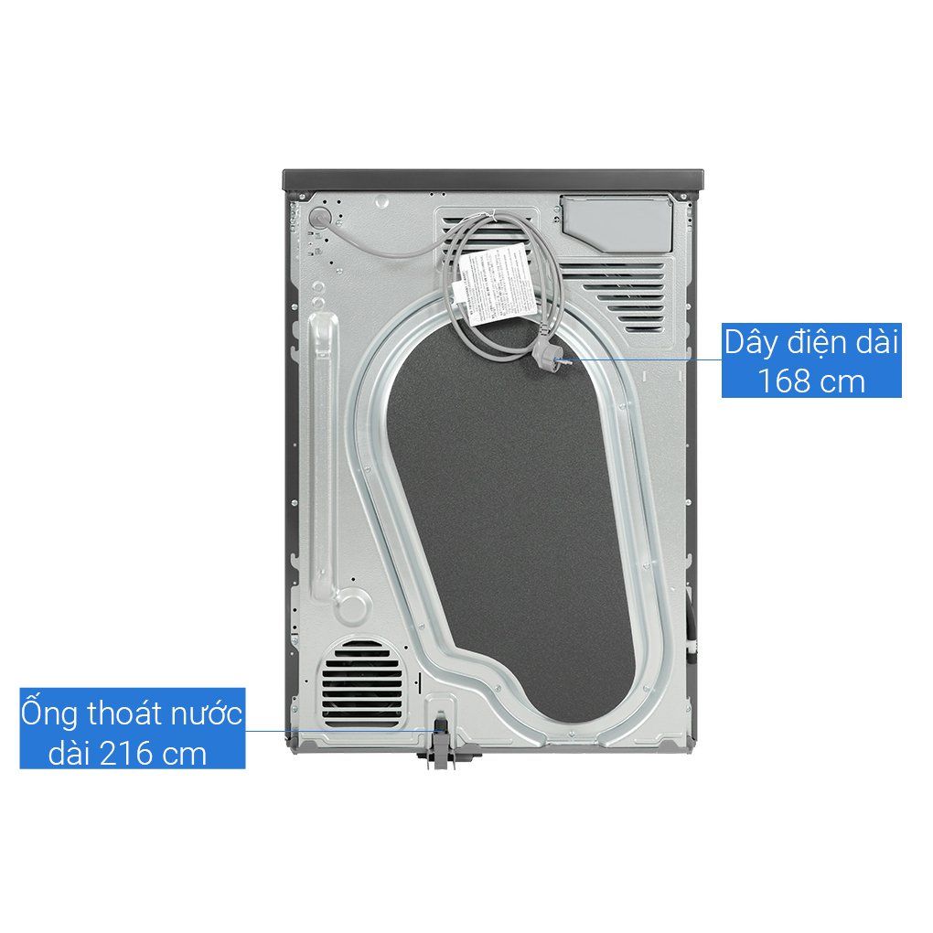 Máy Sấy Bơm Nhiệt Lồng Ngang LG Inverter 10.5 kg DVHP50P
