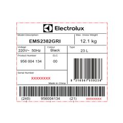 Lò vi sóng để bàn tích hợp nướng Electrolux EMS2382GRI 23 lít 5 mức công suất Hàng Mới Chính Hãng