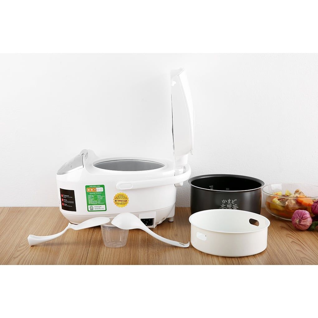 Nồi cơm điện tử Toshiba 1 lít RC-10DH2PV(W) - Chính Hãng, Mới, Full Box