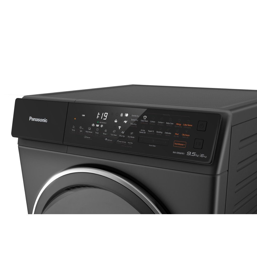 Máy Giặt Sấy Lồng Ngang Panasonic Inverter Giặt 9.5 kg Sấy 6kg NA-S956FR1BV