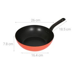 Chảo nhôm sâu chống dính đáy từ 26 cm Supor Trendy H22104-C26A - hợp kim nhôm 3003, lòng chảo phủ chống dính PTFE