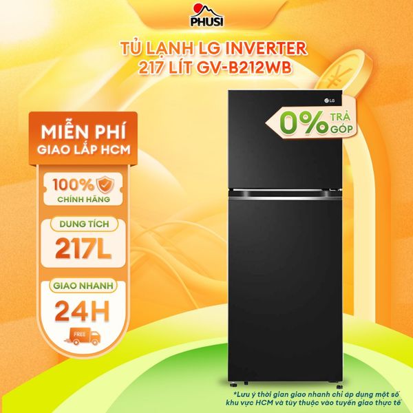 Tủ lạnh LG Inverter 217 Lít GV-B212WB