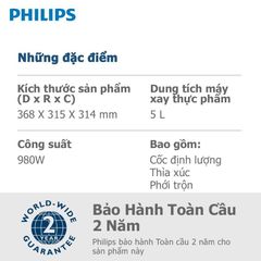 Nồi áp suất điện tử PHILIPS 5L HD2136/66 - Hàng Chính Hãng