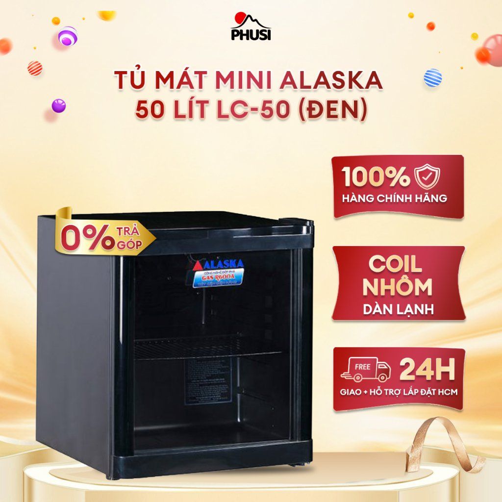 Tủ mát mini Alaska 50 lít LC-50 (Đen)