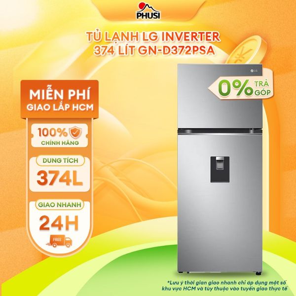 Tủ lạnh LG Inverter 374 lít GN-D372PSA
