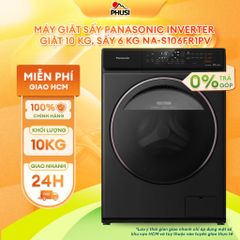 Máy Giặt Sấy Lồng Ngang Panasonic Inverter Giặt 10KG Sấy 6KG NA-S106FR1PV