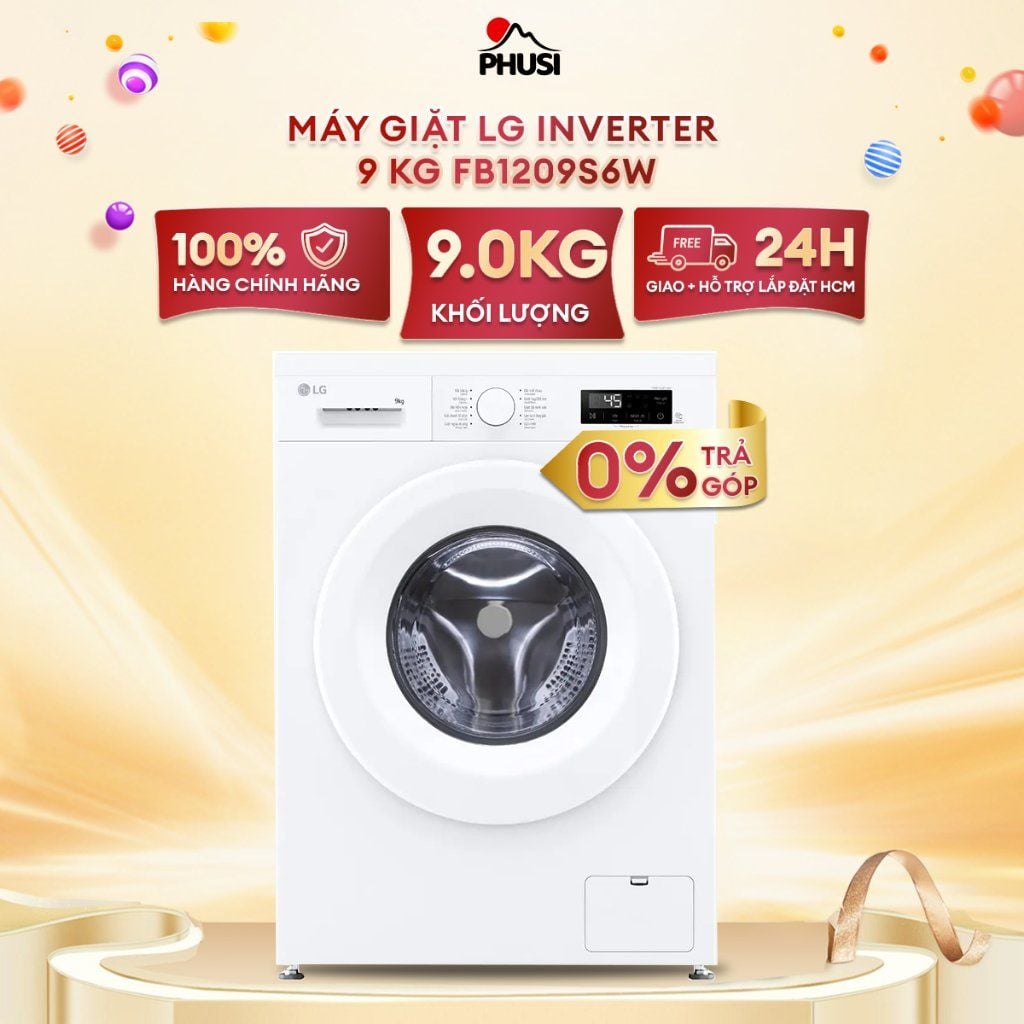 Máy Giặt Lồng Ngang LG Inverter 9 kg FB1209S6W - Chu trình giặt chống dị ứng Allergy Care