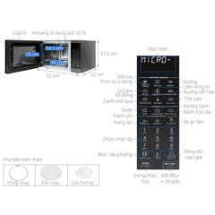 Lò vi sóng Sharp R-C932XVN-BST 32 lít