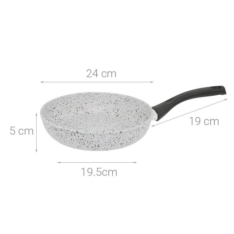 Chảo nhôm chống dính vân đá đáy từ 24 cm Supor F23A24IH -  chịu nhiệt tối đa 380 - 400 độ C