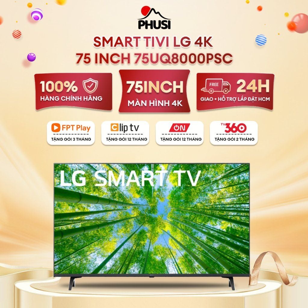 Smart Tivi LG 4K 75 inch 75UQ8000PSC
