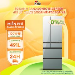 Tủ lạnh Panasonic Inverter 491 lít Multi Door NR-F503GT-X2