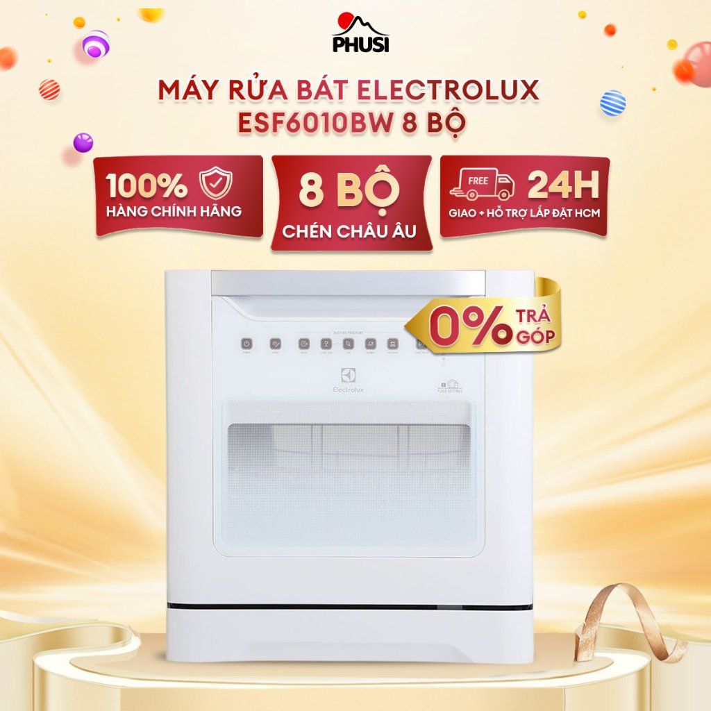 Máy rửa chén mini Electrolux ESF6010BW [MIỄN PHÍ GIAO HÀNG HCM]