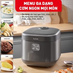 Nồi cơm điện tử cao tần Tefal 1.8 lít RK818A68 công suất 1200W - Hàng chính hãng, bảo hành 24 tháng
