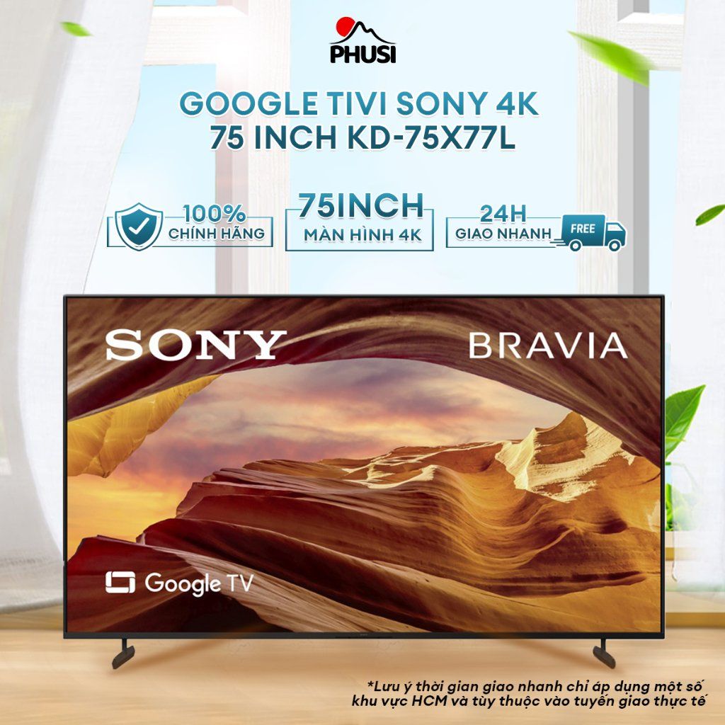 Google Tivi Sony 4K 75 inch KD-75X77L