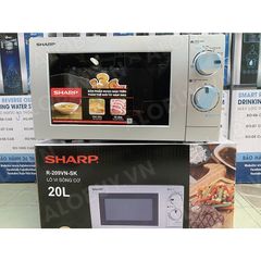 Lò vi sóng Sharp để bàn 20 lít R-209VN-SK Chuông báo, Khoang lò có đèn- Chính Hãng, Mới, Full Box
