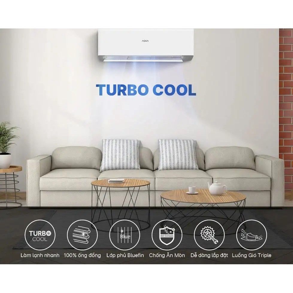 Máy Lạnh AQUA Non Inverter 24.000BTU 2.5 HP AQA-R24PC