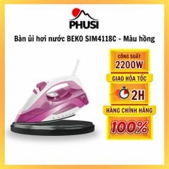 Bàn ủi hơi nước BEKO SIM4118C 2200W - Màu hồng