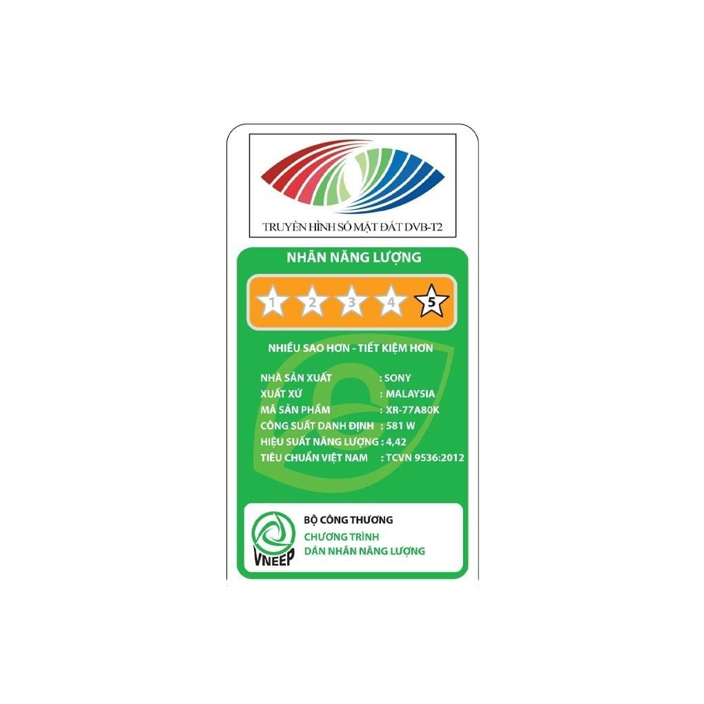 Google Tivi OLED Sony 4K 77 inch XR-77A80K