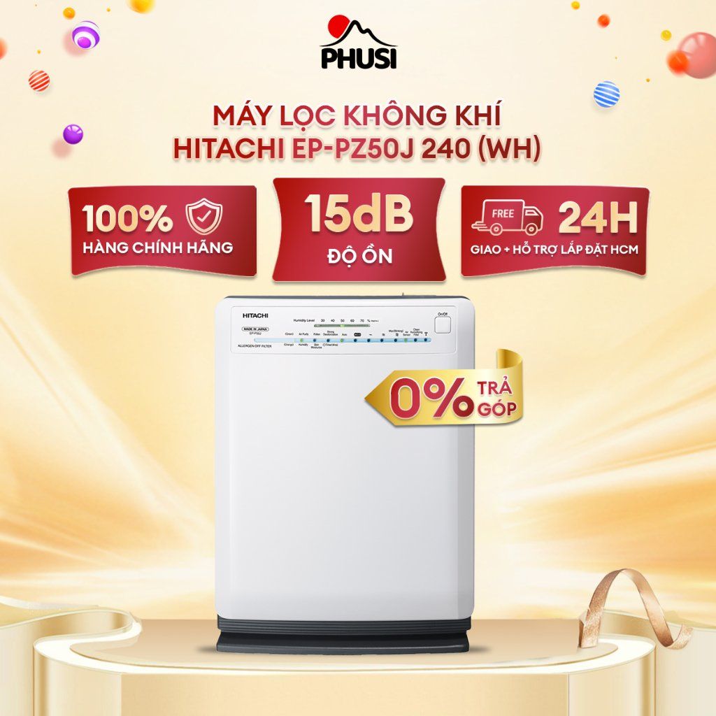 Máy lọc không khí Hitachi EP-PZ50J (WH)
