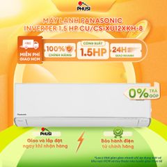 Máy lạnh Panasonic Inverter 1.5 HP CU/CS-XU12XKH-8
