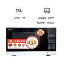 Lò vi sóng Sharp R-G572VN-S điện tử có nướng - Dung tích 25 Lít - Bảo hành 12 tháng chính hãng