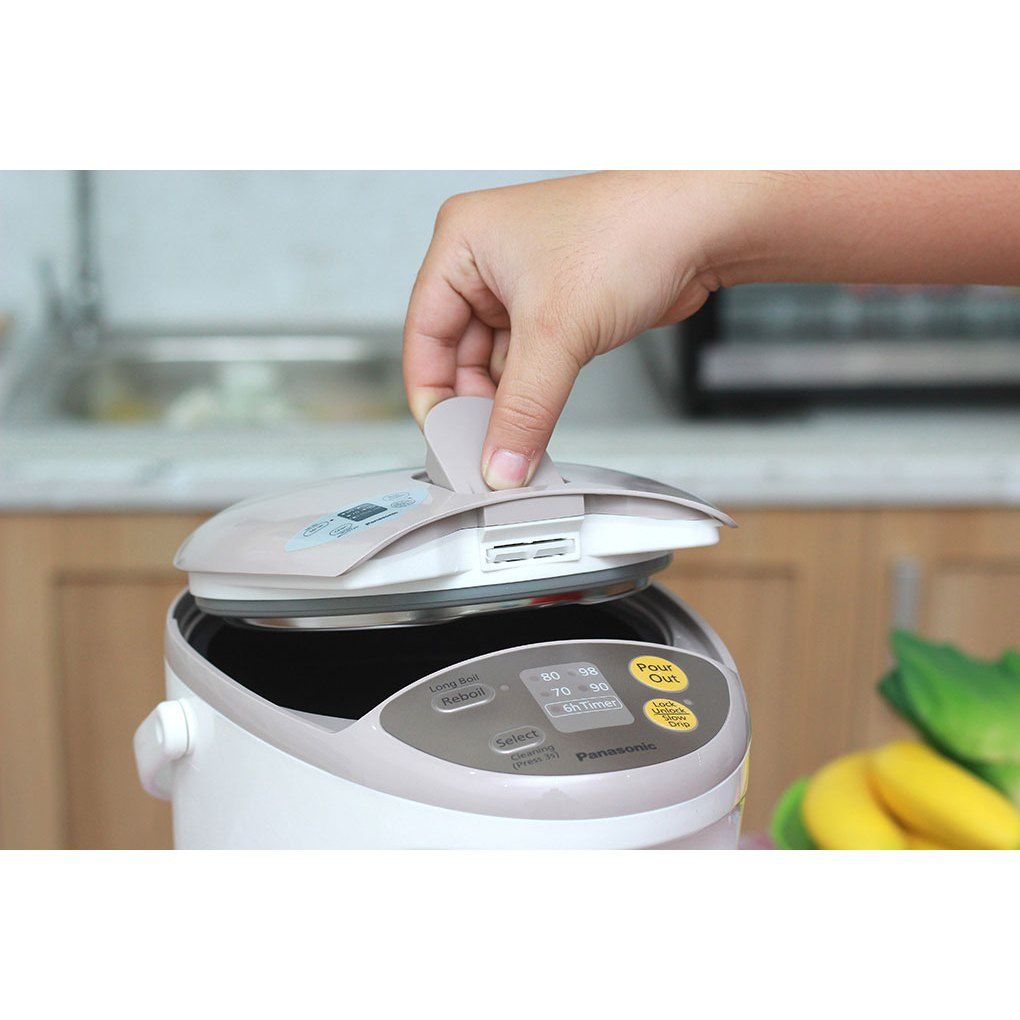 Bình thủy điện Panasonic NC-EG4000CSY 4 lít - Máy nấu nước ăn mì của hàng tiện lợi, văn phòng - Hàng Chính Hãng