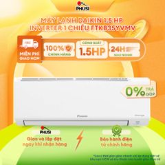 Máy lạnh Điều hòa Daikin 1.5 HP Inverter 1 chiều FTKB35YVMV -