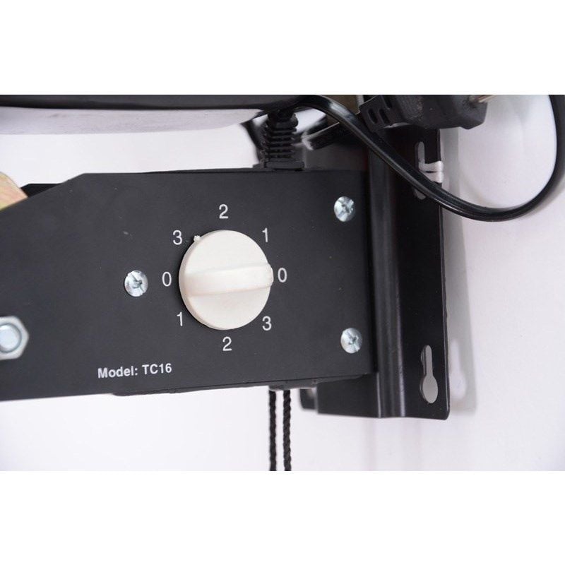 Quạt treo tường Senko màu đen cam TC16 - Chính Hãng, Mới, Full Box