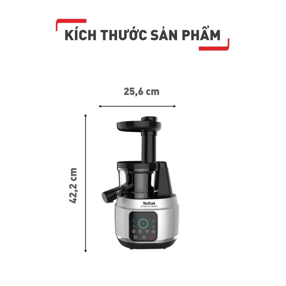 Máy ép chậm trái cây Tefal ZC420E38 Hàng Mới Chính Hãng- BH 2 năm