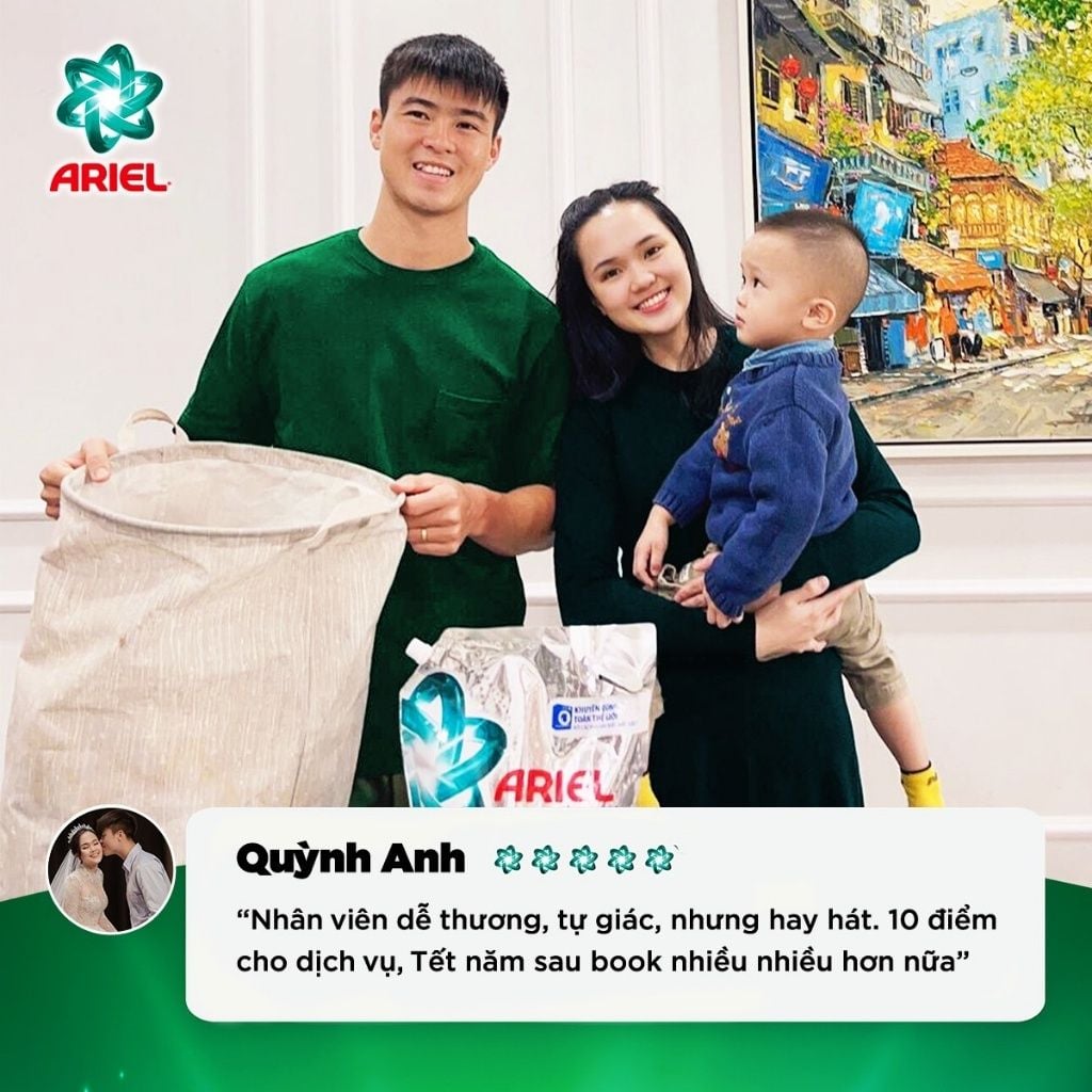 Combo 2 túi nước Giặt ARIEL Cửa Trước Hương Downy Nắng Sớm 1.7Kg/Túi KM1400003