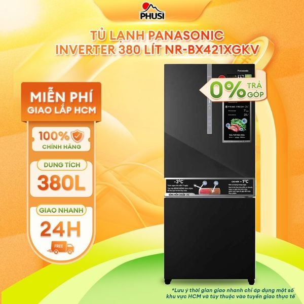 Tủ lạnh Panasonic Inverter 380 lít NR-BX421XGKV -