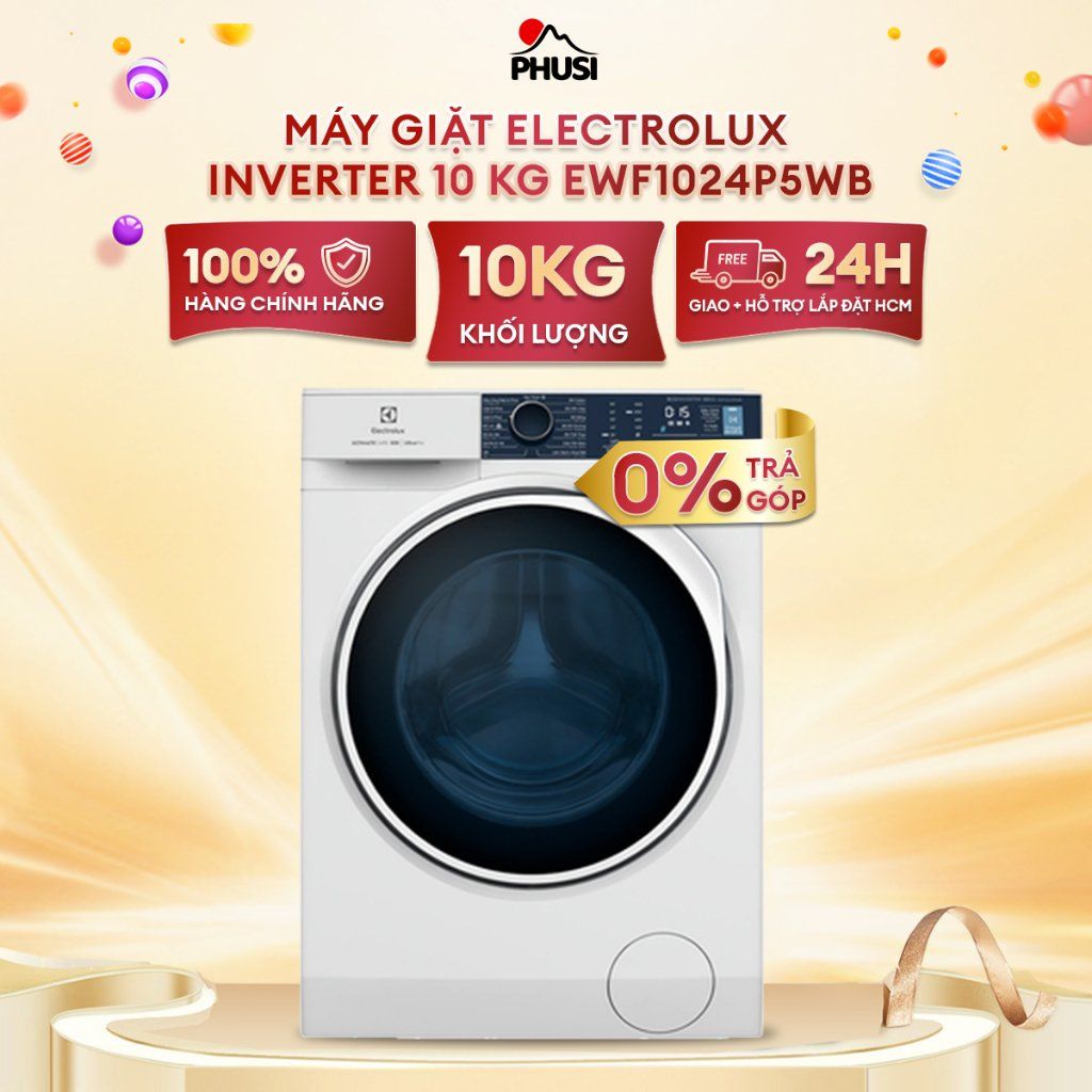 Máy giặt Electrolux Inverter 10 kg EWF1024P5WB