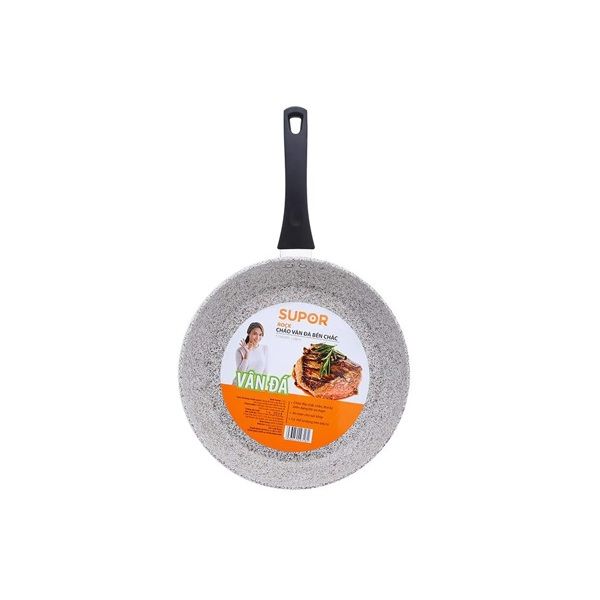 F23A28IH Chảo vân đá chống dính dùng trên bếp từ Supor Rock F23A28IH-28cm