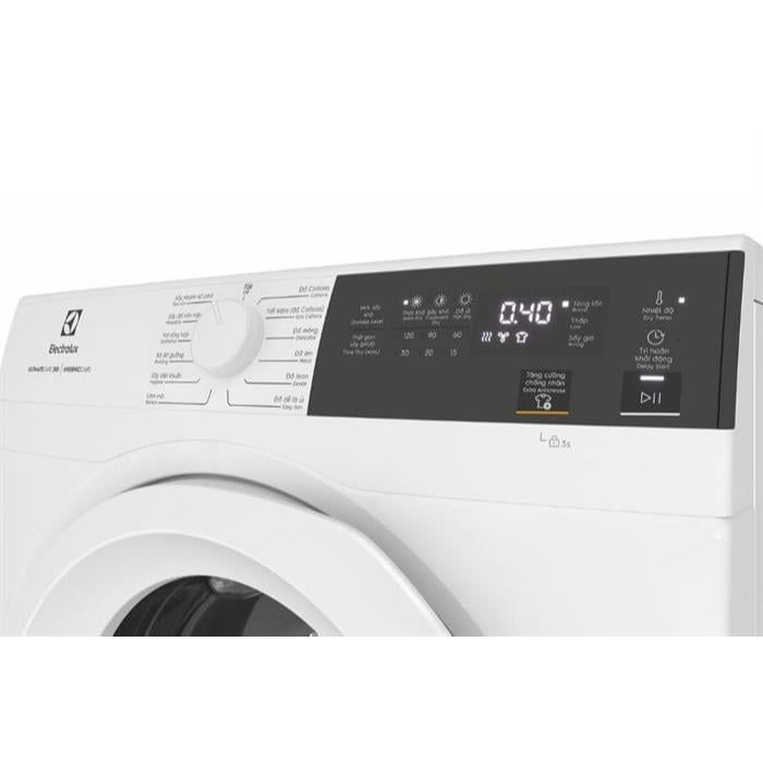 Máy Sấy Thông Hơi Lồng Ngang Electrolux UltimateCare 8 kg EDV804H3WC