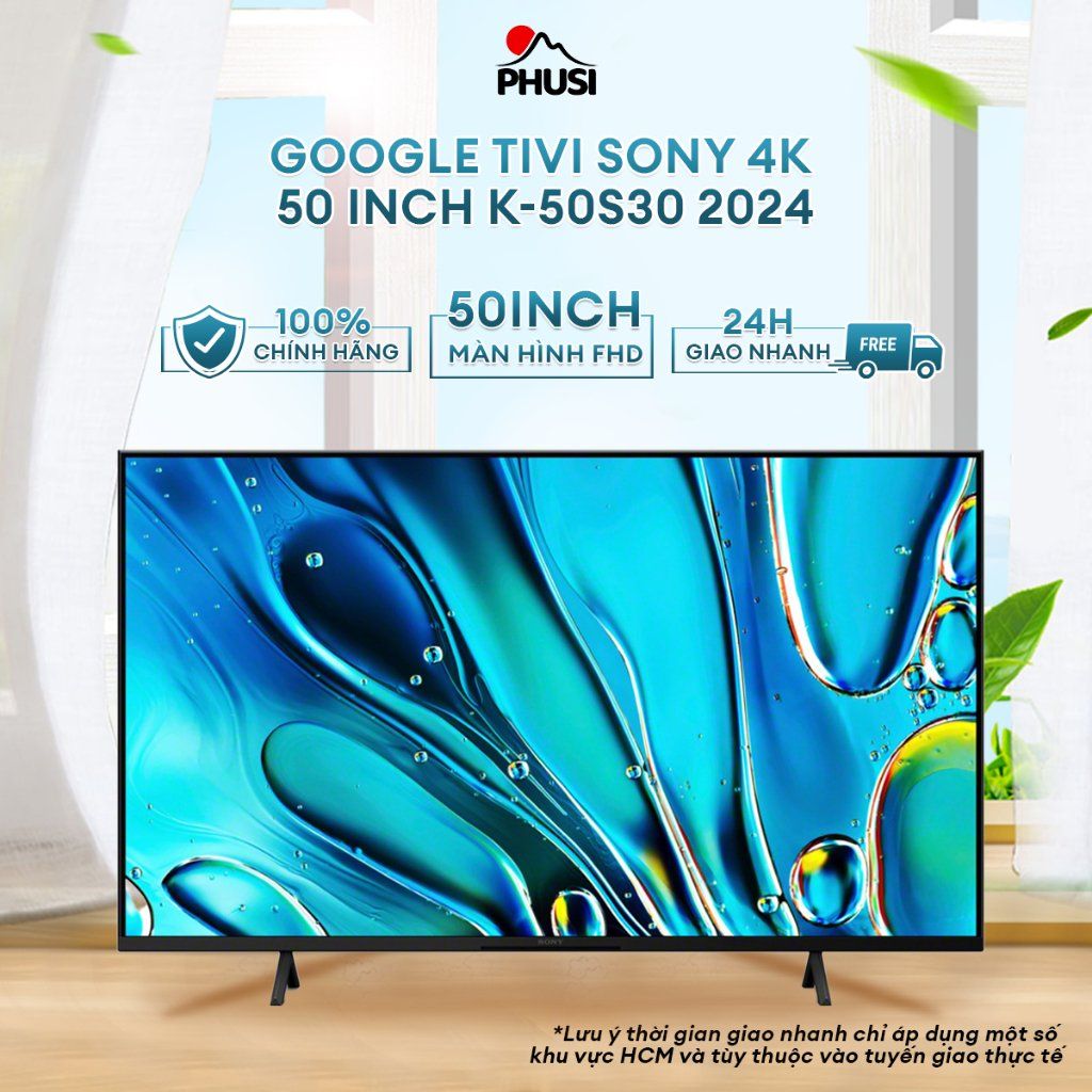 Google Tivi Sony 4K 50 inch K-50S30 2024 - Tăng cường màu sắc Triluminos Pro