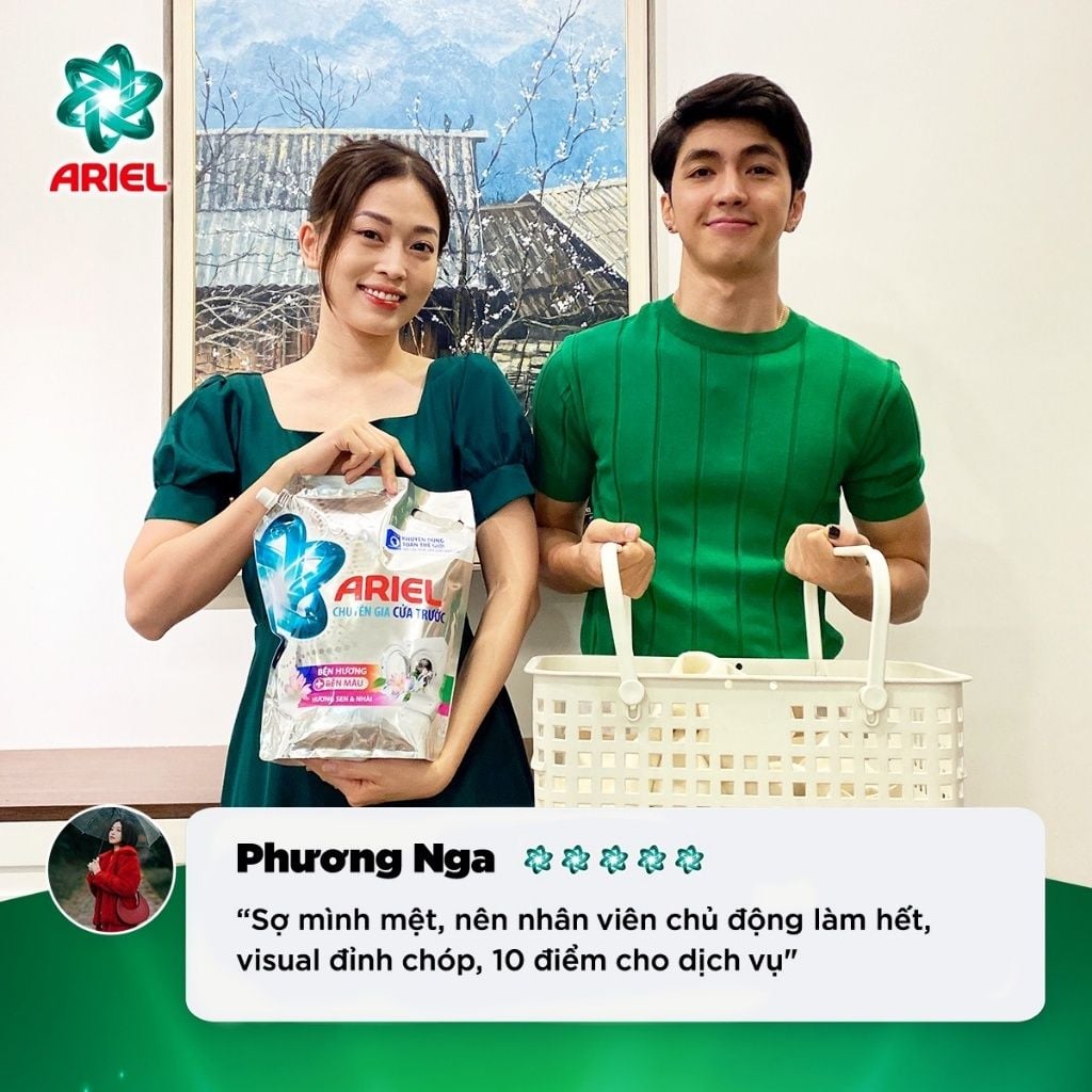 Combo 2 túi nước Giặt ARIEL Cửa Trước Hương Downy Nắng Sớm 1.7Kg/Túi KM1400003
