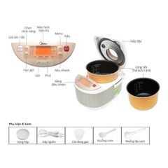 Nồi Cơm Điện Tử Midea MB-FC5019 dung tích 1.8L - Hàng Chính Hãng