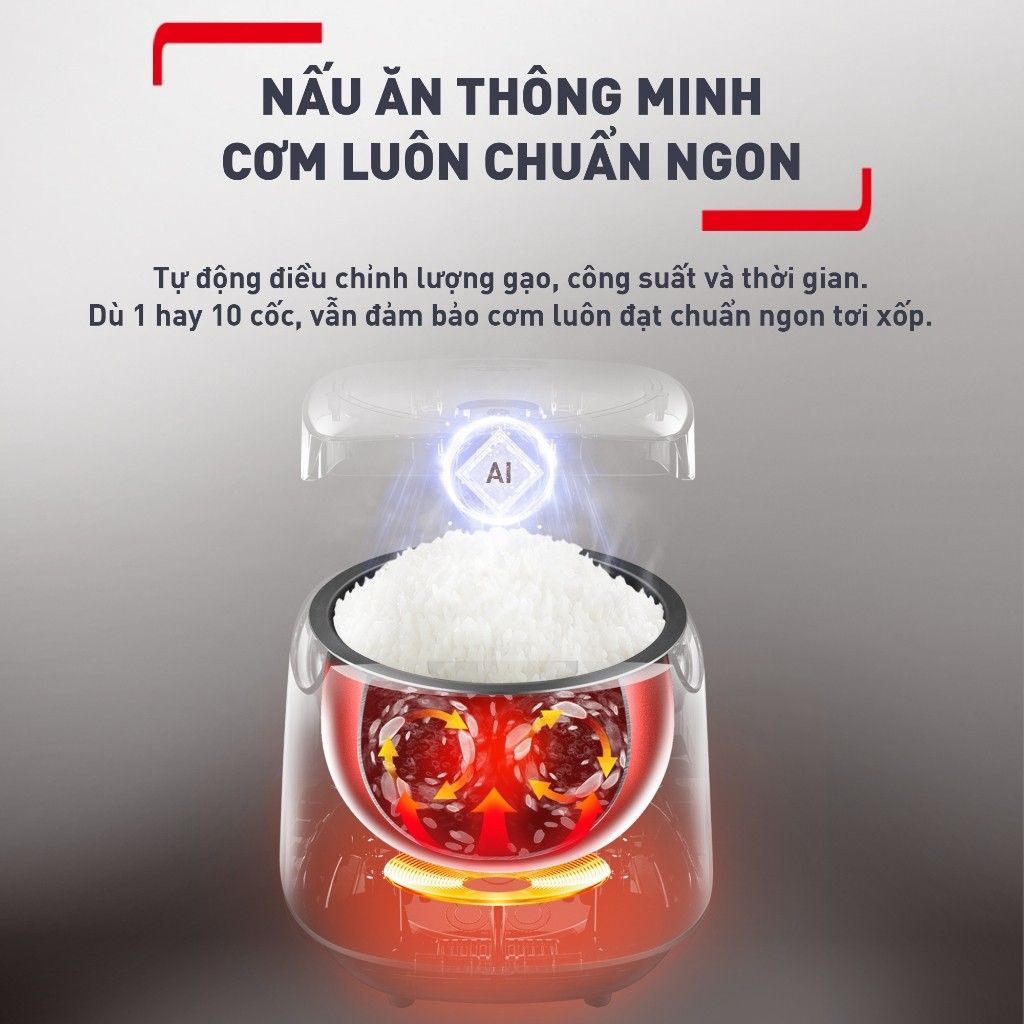Nồi cơm điện tử Tefal RK733168 - 1.8L, 750W