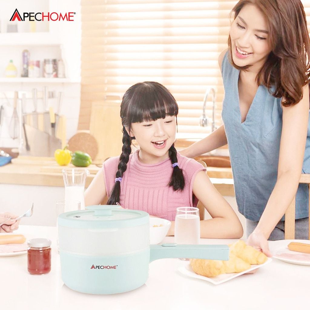Nồi lẩu điện APECHOME APH-MP18, dung tích 1500 mL, vỏ ABS lòng trong tráng chống dính - Bảo hành chính hãnh