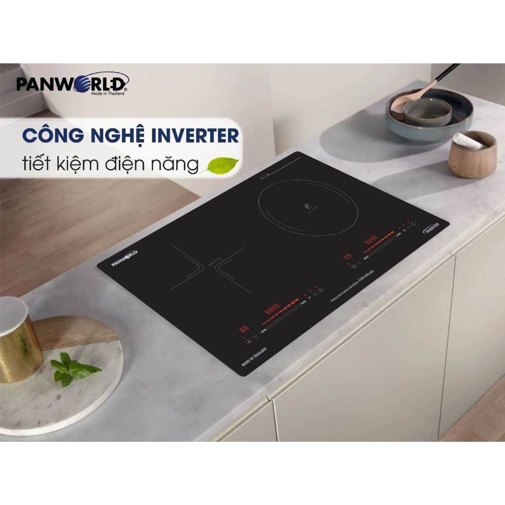 Bếp Điện Từ Hồng Ngoại Đôi Panworld PW-1983 Công Suất Lớn Không Kén Nồi Bảo Hành 24 Tháng
