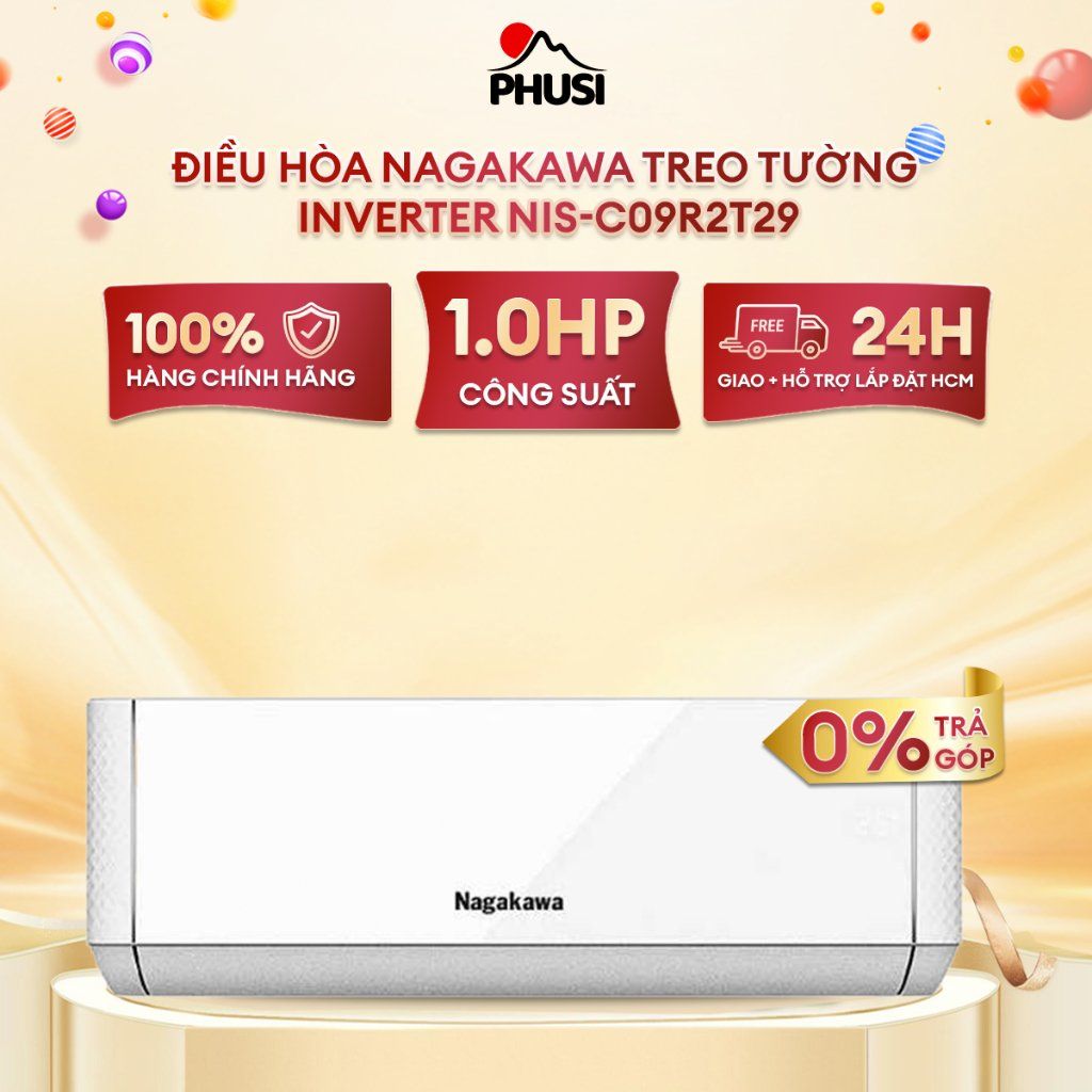 Máy lạnh Nagakawa Inverter 1 HP NIS-C09R2T29