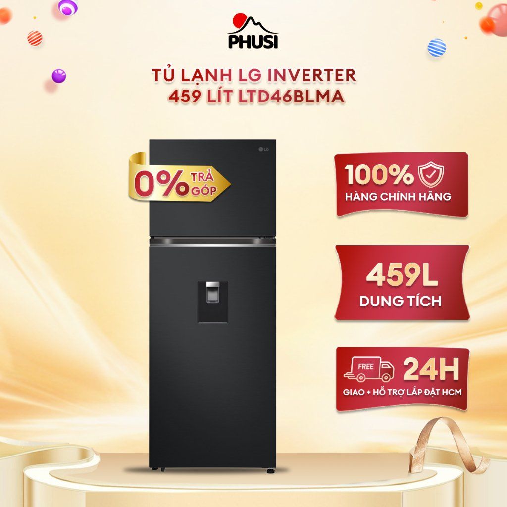 Tủ lạnh LG Inverter 459 lít LTD46BLMA