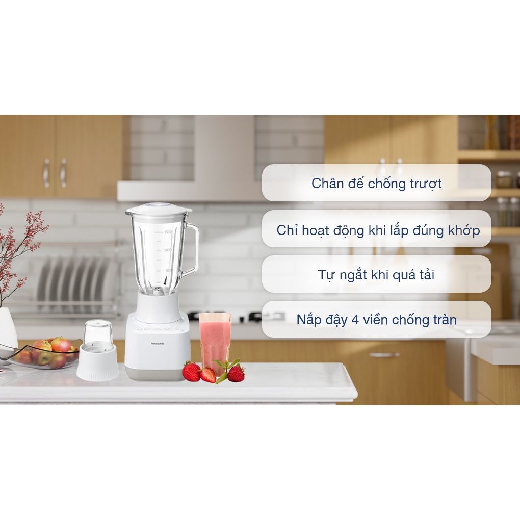 [MX-MP5151WRA] Máy Xay Sinh Tố Panasonic MX-MP5151WRA Màu Trắng - Chính Hãng, Mới, Full Box