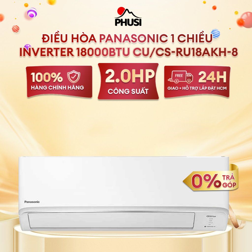Máy Lạnh Panasonic RU18AKH-8 2.0HP Inverter 2024 – Wifi